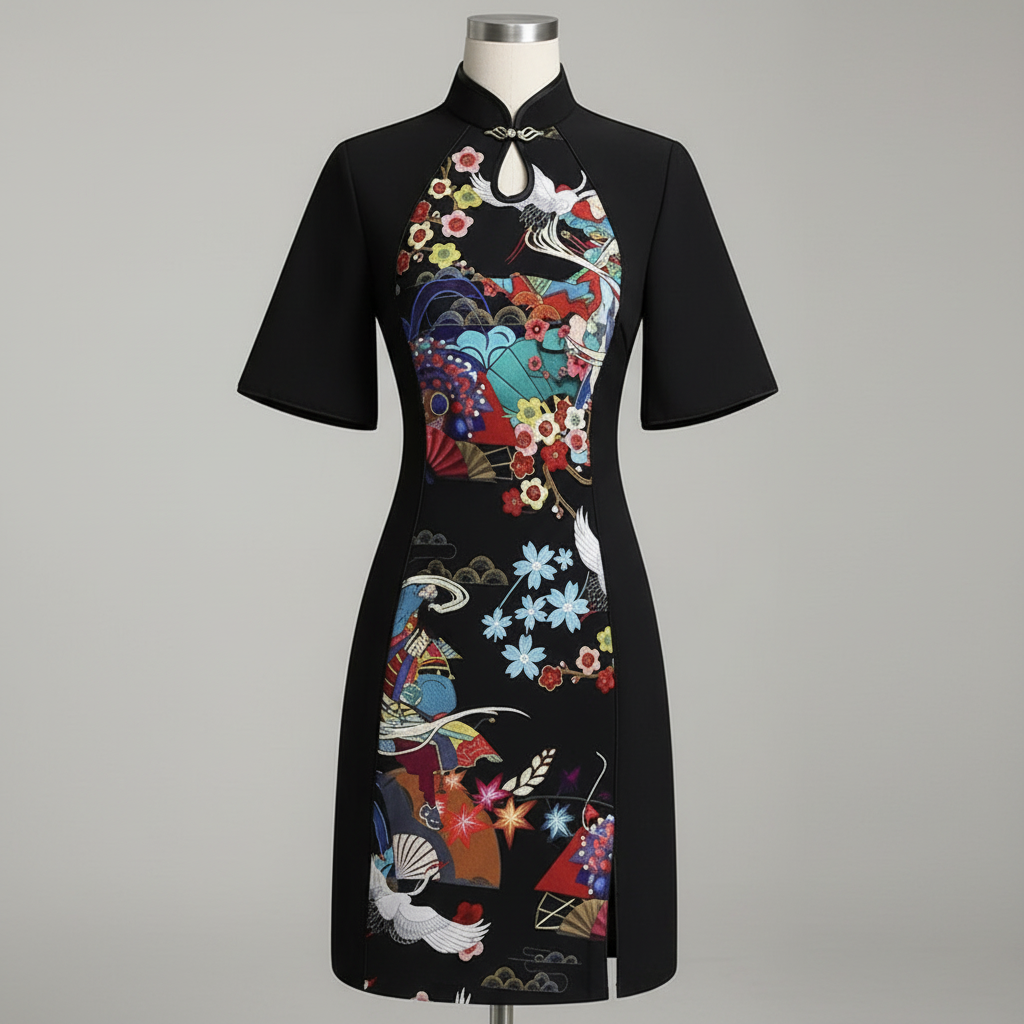 Japanese Pattern Dress for Women