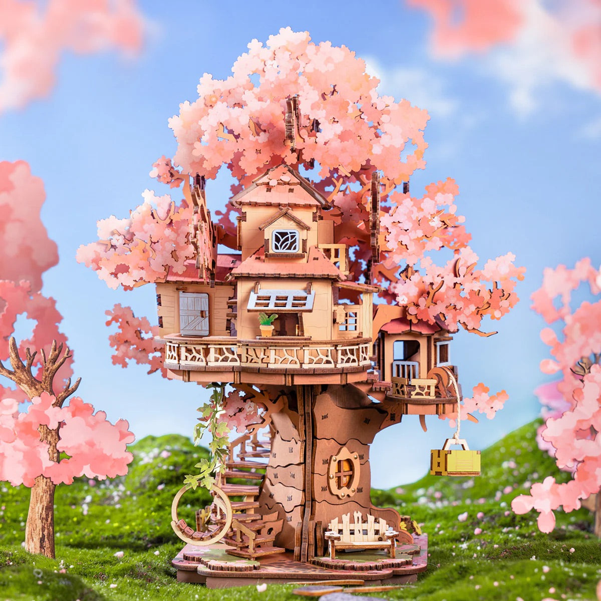 3D Sakura Tree House Puzzle