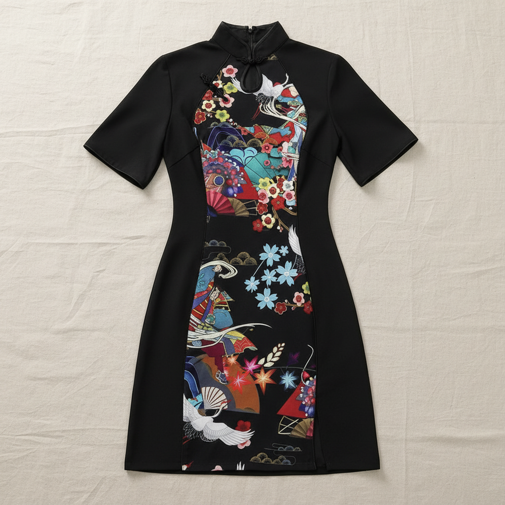 Japanese Pattern Dress for Women