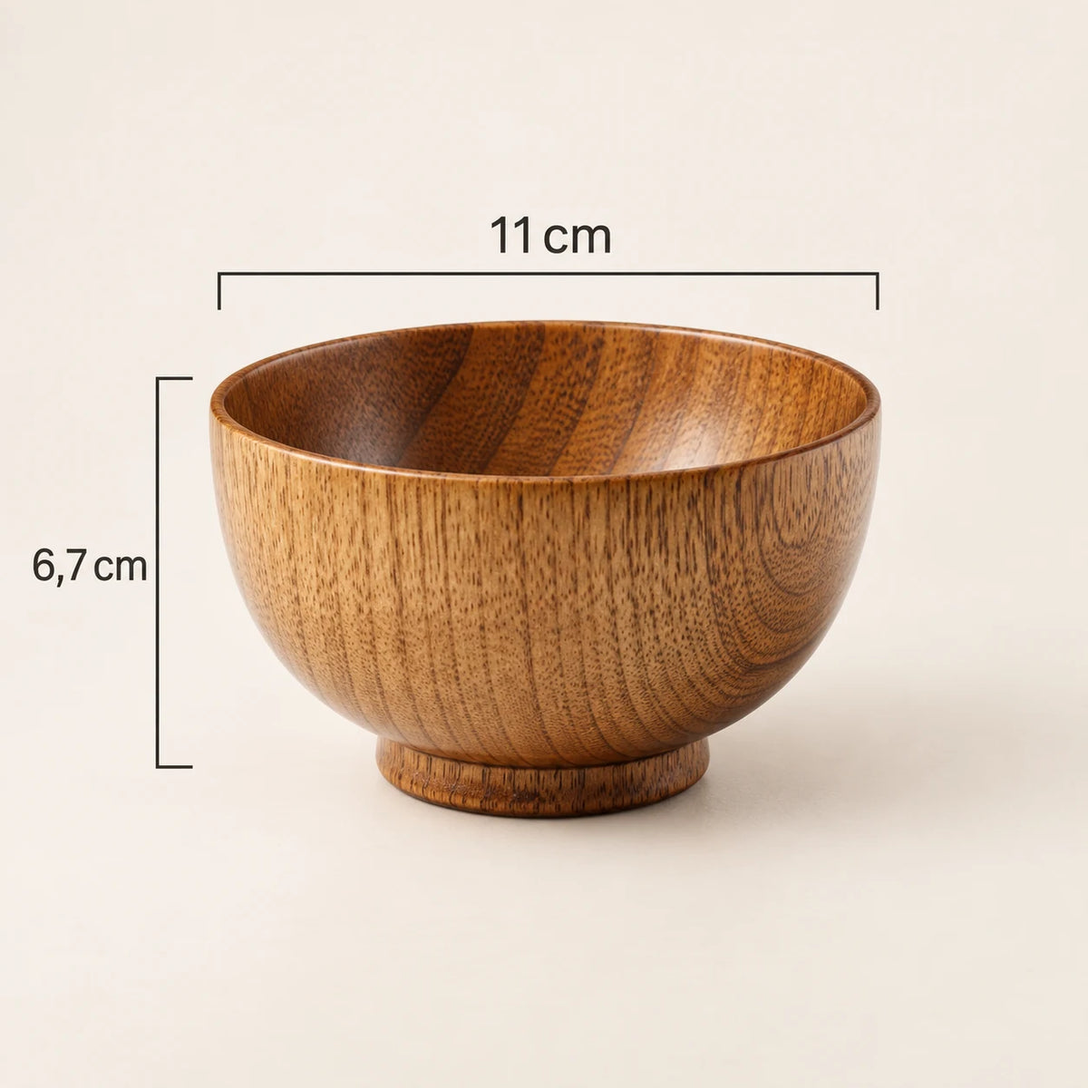 Maru Japanese Wooden Bowl – Rice and Soup