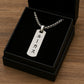 Engraved Japanese Necklace for Men
