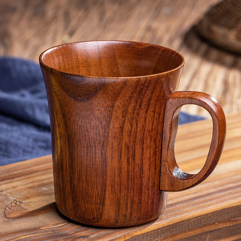 Natsume Japanese Wooden Mug – Jujube Wood, 250 ml