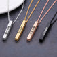 Korean Engraved Bar Necklace for Women
