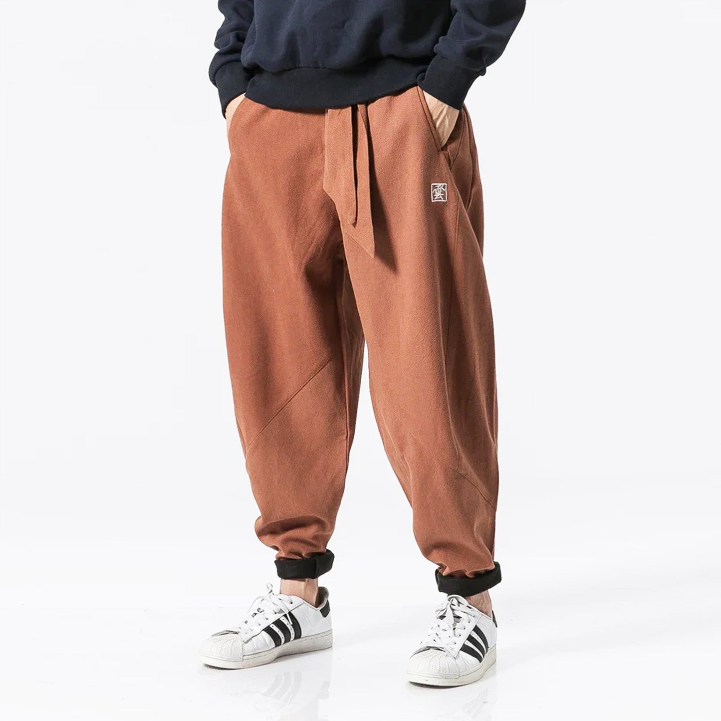 pantalon japonais orange