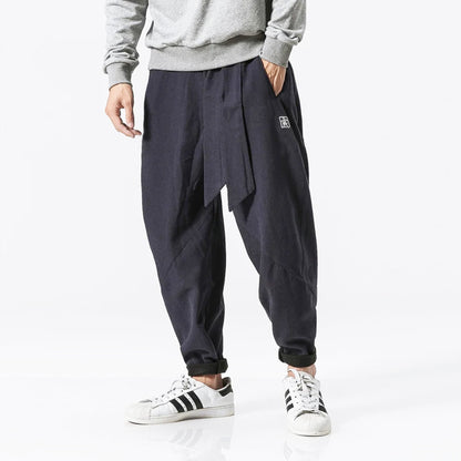 pantalon samouraï japonais gris