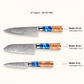 Umi Trio Japanese Knife Set – Santoku, Chef & Paring Knife